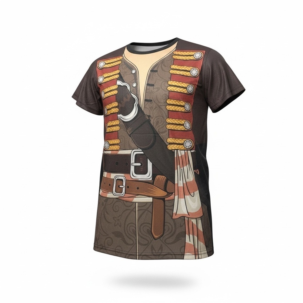 FANTASY Pirate Costume Shirt – Unisex Adult Size M – Halloween Outfit